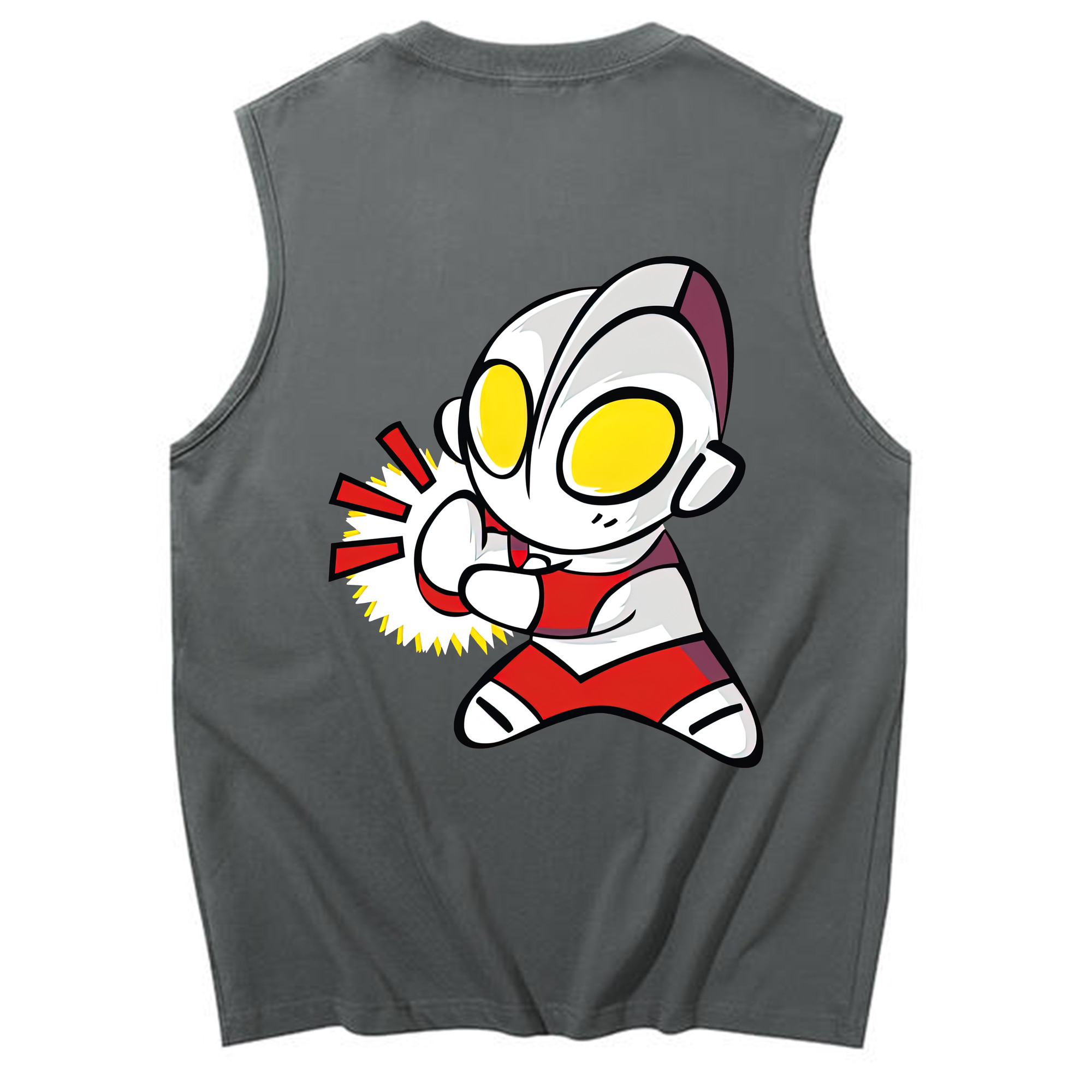 （画像用） ウルトラマン Ultraman コットン100％タンクトップ（背面プリント）